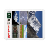 Gilgit-Baltistan - Mosaik - Pakistan - Magnet (Horizontal)