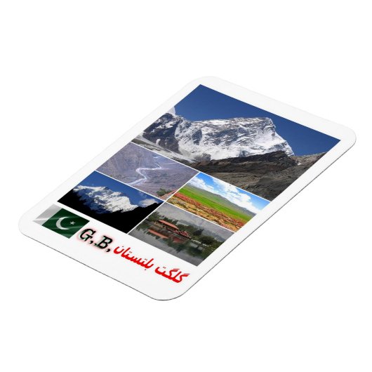 Gilgit-Baltistan - Mosaik - Pakistan - Magnet (Linke Seite)
