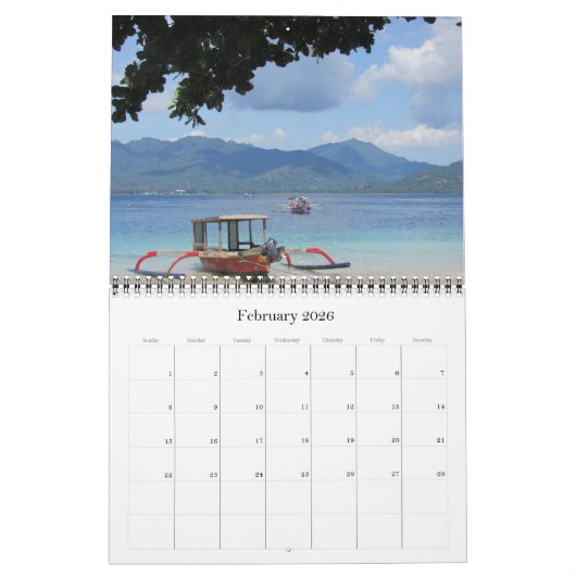 Gili-Inseln 2026 Kalender (Feb 2026)