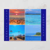 Gili-Inseln indonesisches Kollektiv Postkarte (Vorderseite)