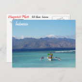 Gili Islands Boat Postkarte (Vorne/Hinten)