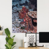 Gili Octopus Portrait Poster (Heimbüro)