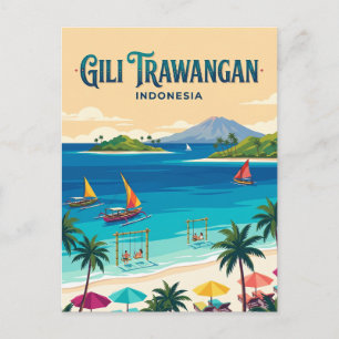 Gili Trawangan Indonesien Postkarte