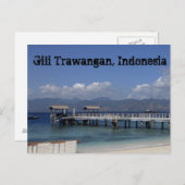 Gili Trawangan Postcard Postkarte (Vorne/Hinten)