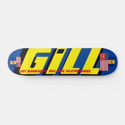 GILL JMT BARB 7 3/4" Skateboard Deck (Horizontal)