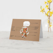 Gille de Binche Notecard Karte (Gelbe Blume)