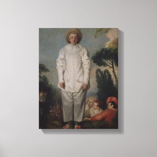 Gilles, c.1718-19 leinwanddruck (Vorderseite)