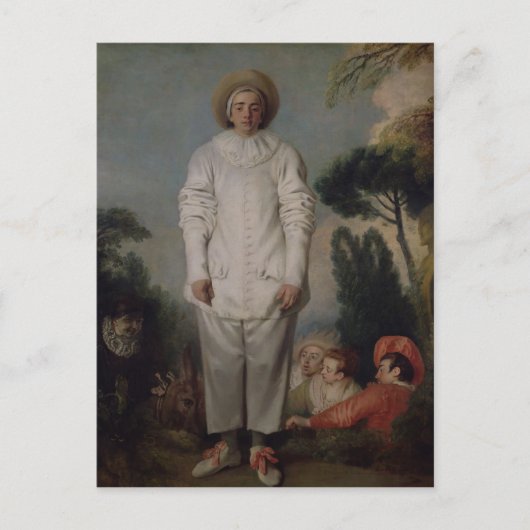 Gilles, c.1718-19 postkarte (Vorderseite)