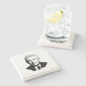 Gilles Duceppe für Kanada Steinuntersetzer (Seitenansicht)