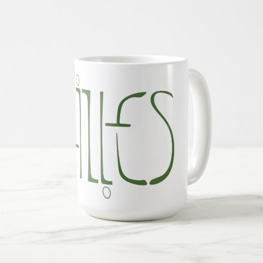 Gilles Lettering Tasse (VorderseiteRechts)