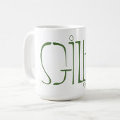 Gilles Lettering Tasse (Vorderseite Links)