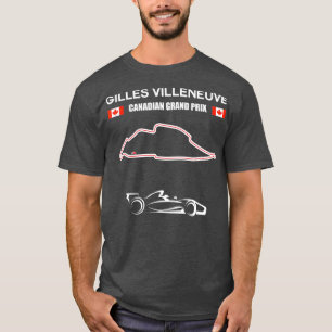 Gilles Villeneuve Circuit Racing Car Canadian T-Shirt