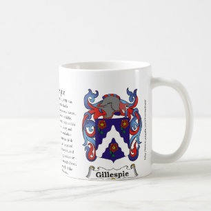 Gillespie, der Ursprung, Bedeutung und das Wappen Kaffeetasse