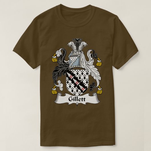 Gillett Coat of Arms Familienwappen T-Shirt (Design vorne)