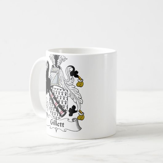 Gillett Familienwappen Kaffeetasse (Vorderseite Links)