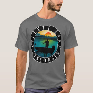 Gillett Lake Wisconsin Angeln T-Shirt