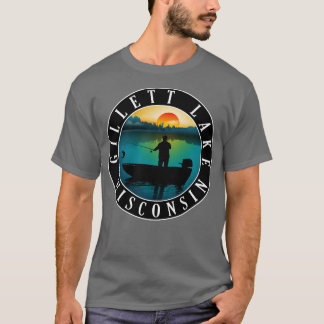 Gillett Lake Wisconsin Angeln T-Shirt