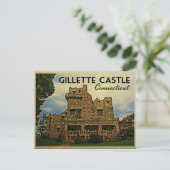 Gillette Castle Connecticut Postkarte (Stehend Vorderseite)