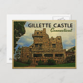 Gillette Castle Connecticut Postkarte (Vorne/Hinten)