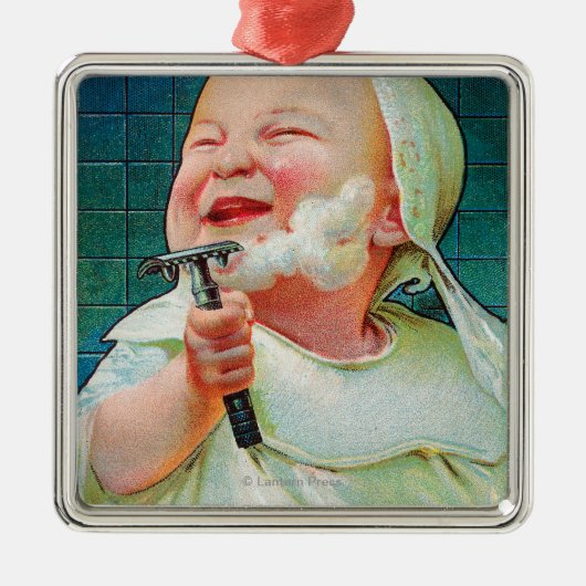 Gillette-Rasierapparat - fangen Sie frühe Rasur an Ornament Aus Metall (Vorne)