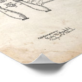 Gillette Razor Patent - Old Look Poster (Ecke)