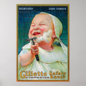 Gillette Safety Razor - Beginnen Sie frühzeitig Poster (Vorne)