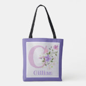 Gillian, erster Name mit Blume Tasche (Rückseite)