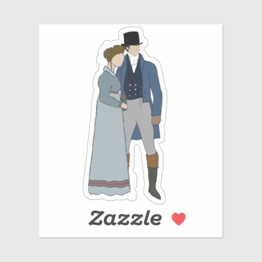 Gillian und Scott, Aufkleber aus Vinyl (Blatt)