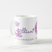 Gilliannamensbedeutung dekorative kaffeetasse (Vorderseite Links)