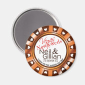 Gillian's Vegas Newlyweds Casino Chip Magnet Gefal (Vorderseite/Rückseite)