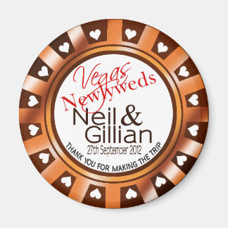 Gillian's Vegas Newlyweds Casino Chip Magnet Gefal