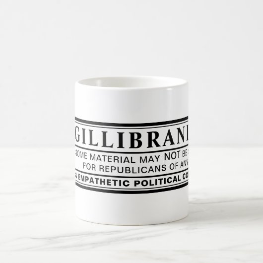 Gillibrand-Warnschild Kaffeetasse (Mittel)