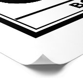 Gillibrand-Warnschild Poster (Ecke)