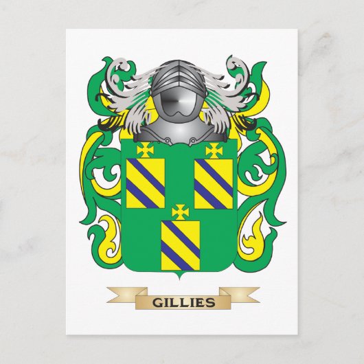 Gillies-Wappen (Familienwappen) Postkarte (Vorderseite)