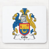 Gillis Familienwappen Mousepad (Vorne)