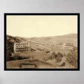 Gillispie Hotels & Minnekahta Hot Springs SD 1891 Poster (Vorne)