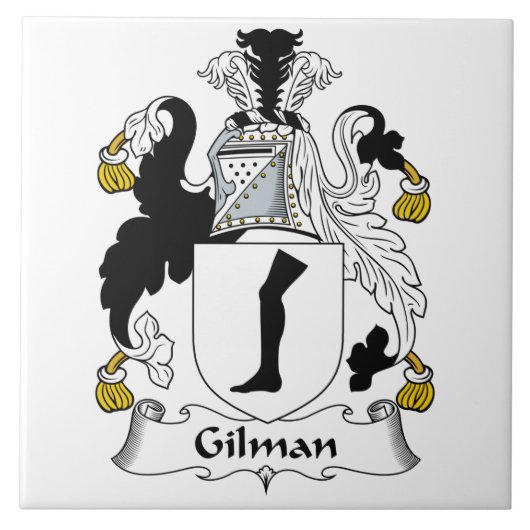 Gilman-Familienwappen Fliese (Vorderseite)