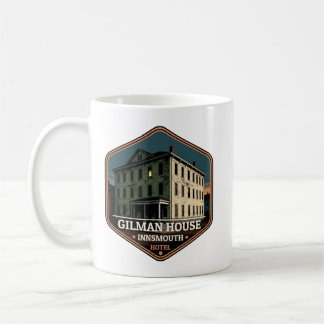 Gilman House Innsmouth Hotel Vintage Travel Badge Kaffeetasse