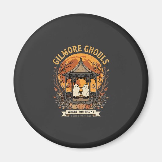 Gilmore Ghouls Halloween-Geist-Gartenpavillon Desi Magnet (Vorne)