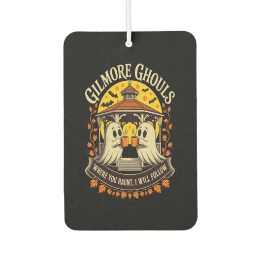 Gilmore Ghouls Halloween Ghost Autolufterfrischer (Vorderseite)