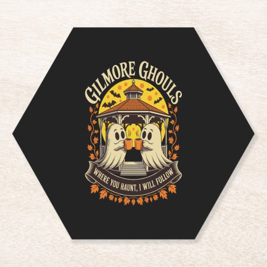 Gilmore Ghouls Halloween Ghost Untersetzer (Vorderseite)