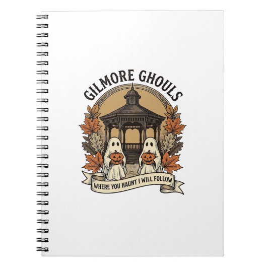 Gilmore Ghouls Vintage Halloween Geist Notizblock (Vorderseite)