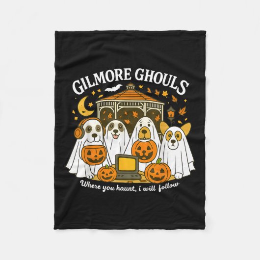Gilmore Ghouls Where You Haunt I Will Follow Hallo Fleecedecke (Vorderseite)