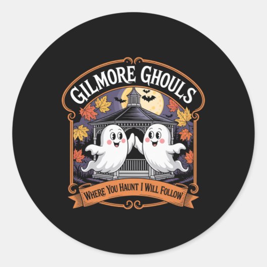 Gilmore Ghouls, wo du jagst3 Runder Aufkleber (Vorderseite)