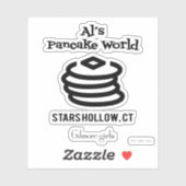 Gilmore Girls | Al's Pancake World Logo Aufkleber (Blatt)
