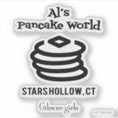 Gilmore Girls | Al's Pancake World Logo Aufkleber (Vorderseite)