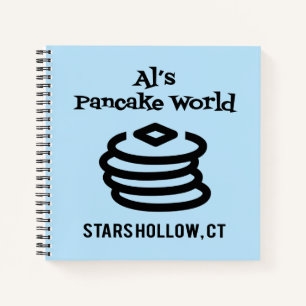 Gilmore Girls   Al's Pancake World Logo Notizblock