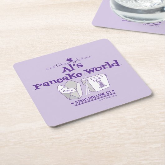 Gilmore Girls | Al's Pancake World Rechteckiger Pappuntersetzer (angewinkelt)