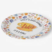 Gilmore Girl's Baby Shower Pappteller (Schrägansicht)