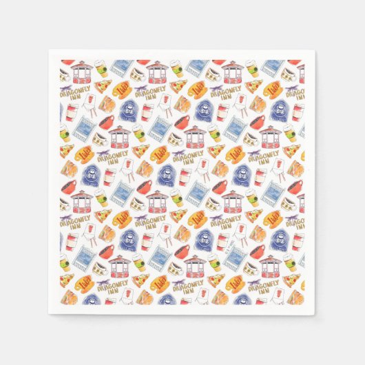 Gilmore Girl's Brautparty Serviette (Vorderseite)